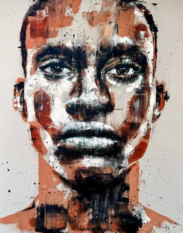 Original Expressionism Portrait Paintings by Mario Henrique