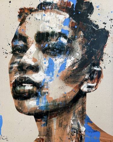 Original Expressionism Portrait Paintings by Mario Henrique