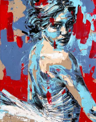 Original Expressionism Portrait Paintings by Mario Henrique