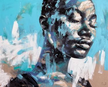 Original Expressionism Portrait Paintings by Mario Henrique