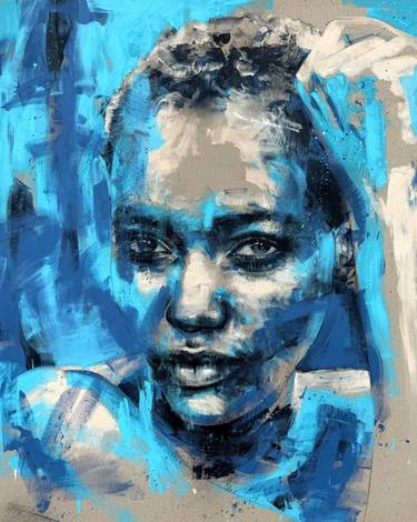 Original Expressionism Portrait Painting by Mario Henrique