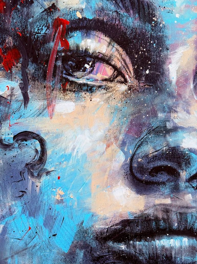 Original Expressionism People Painting by Mario Henrique