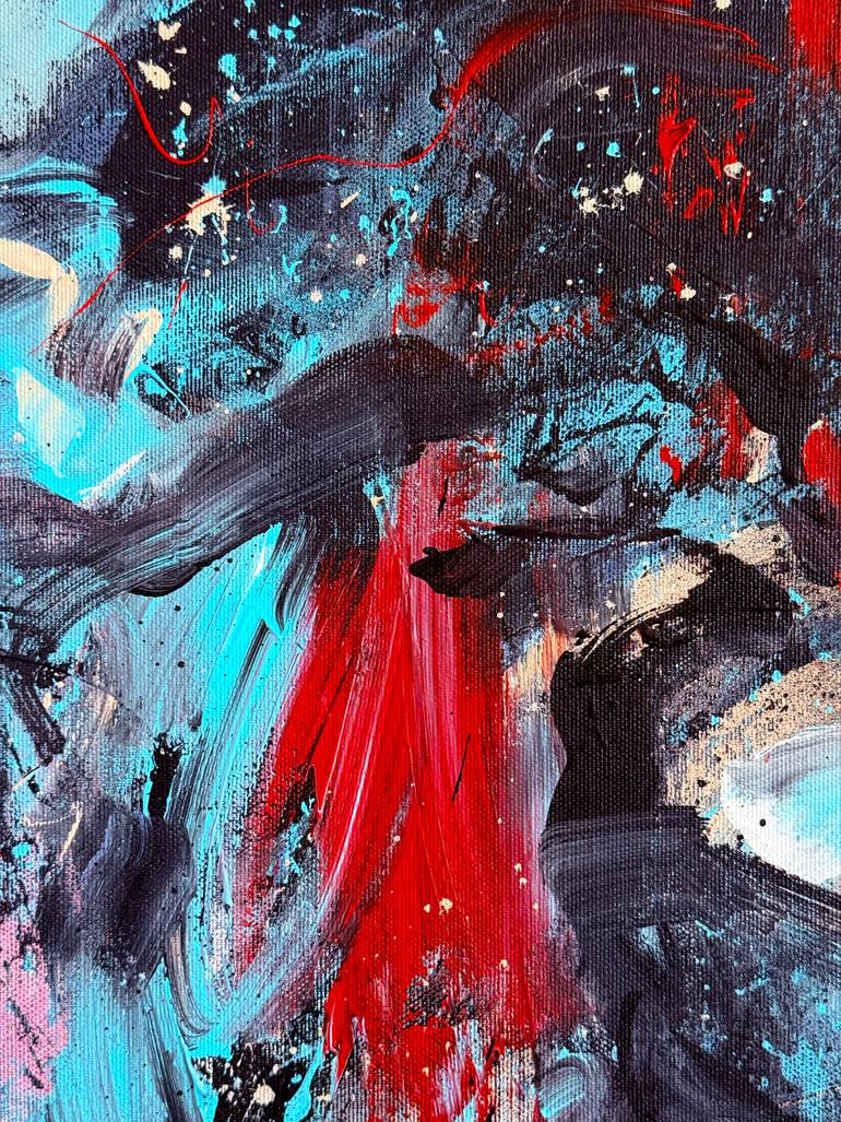 Original Expressionism People Painting by Mario Henrique