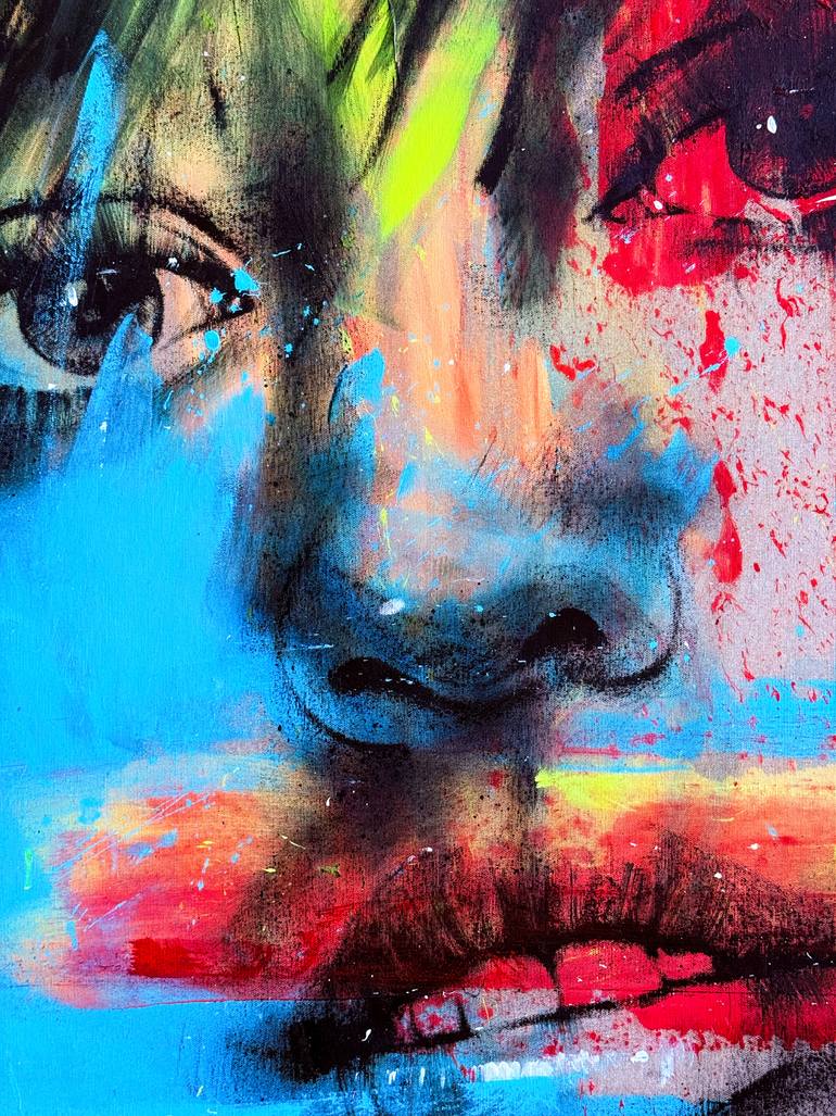 Original Expressionism People Painting by Mario Henrique
