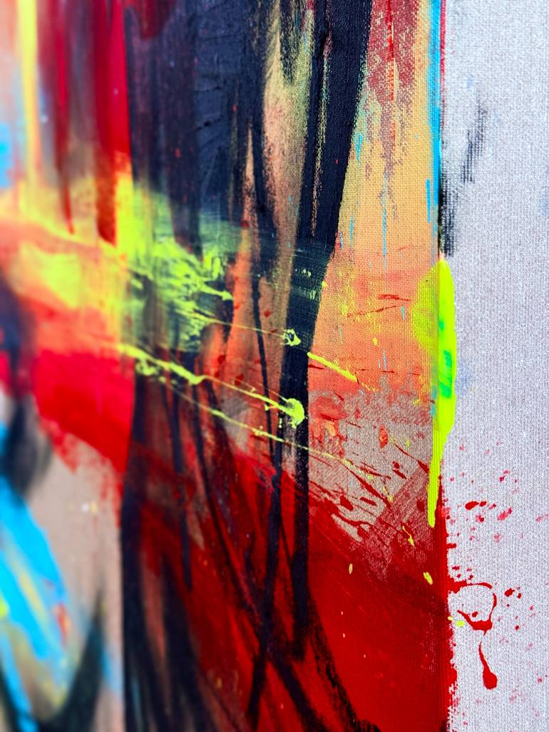 Original Expressionism People Painting by Mario Henrique