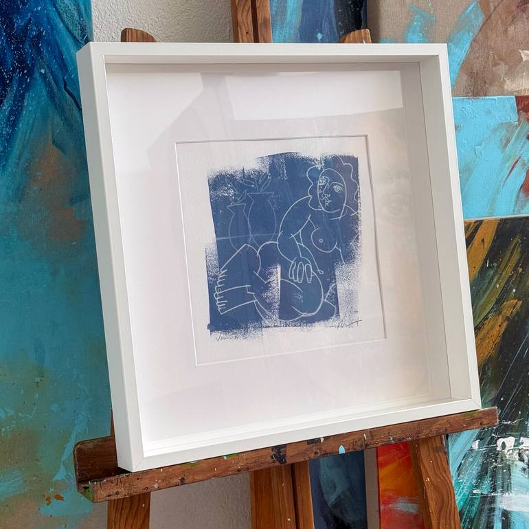 Original Expressionism Nude Painting by Mario Henrique