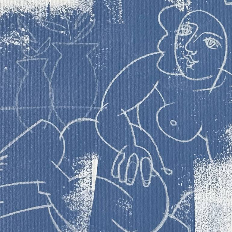 Original Expressionism Nude Painting by Mario Henrique