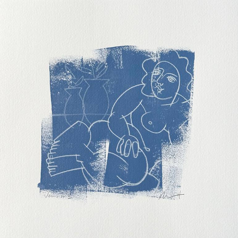 Original Expressionism Nude Painting by Mario Henrique