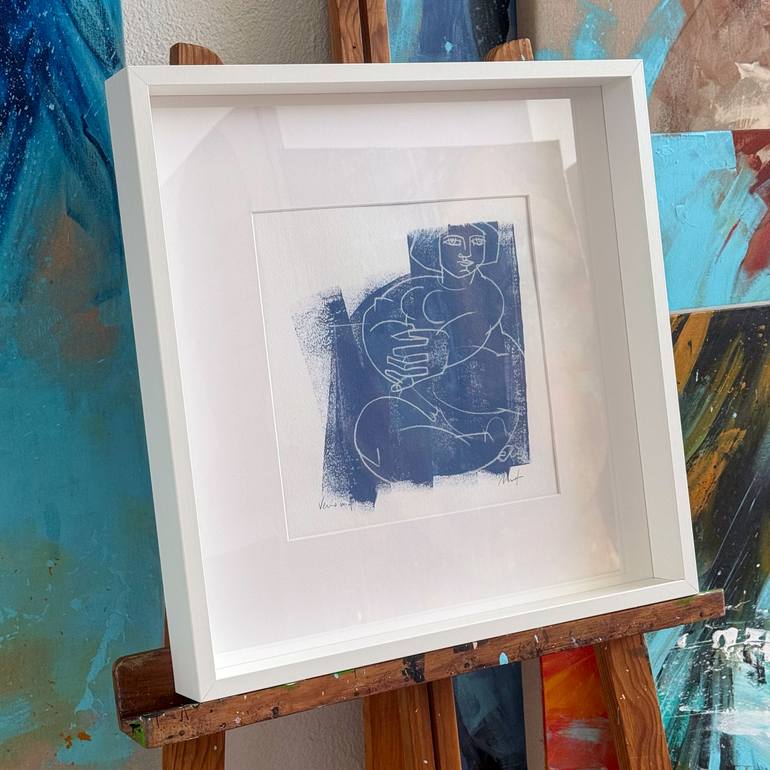 Original Expressionism Nude Painting by Mario Henrique