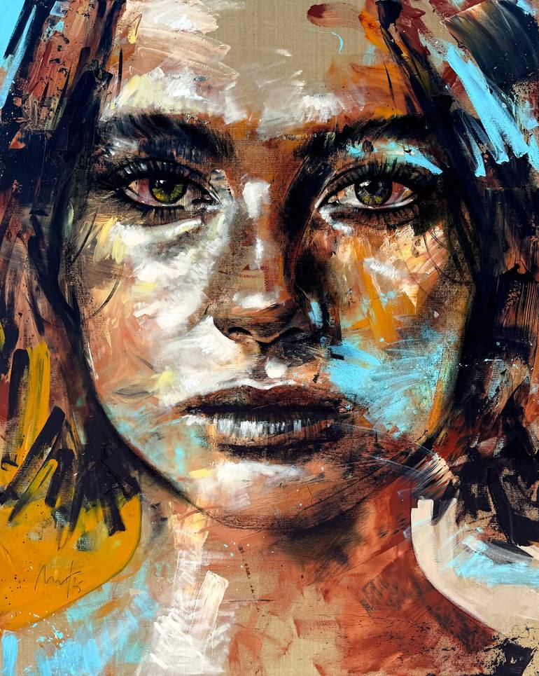 Print of Expressionism Portrait Paintings by Mario Henrique
