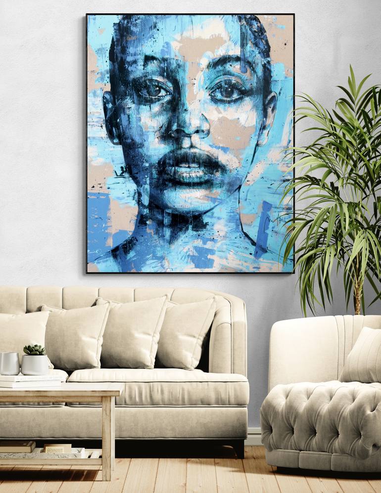 Original Abstract Women Painting by Mario Henrique