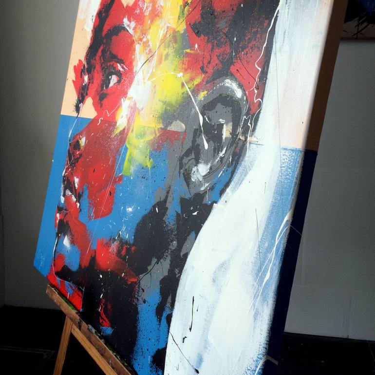 Original Expressionism Celebrity Painting by Mario Henrique