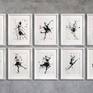 A painting in a series designed to explore the spontaneous and abrupt body movements of ballet dancers.
Acrylic on 290g Figueras® paper, framed.