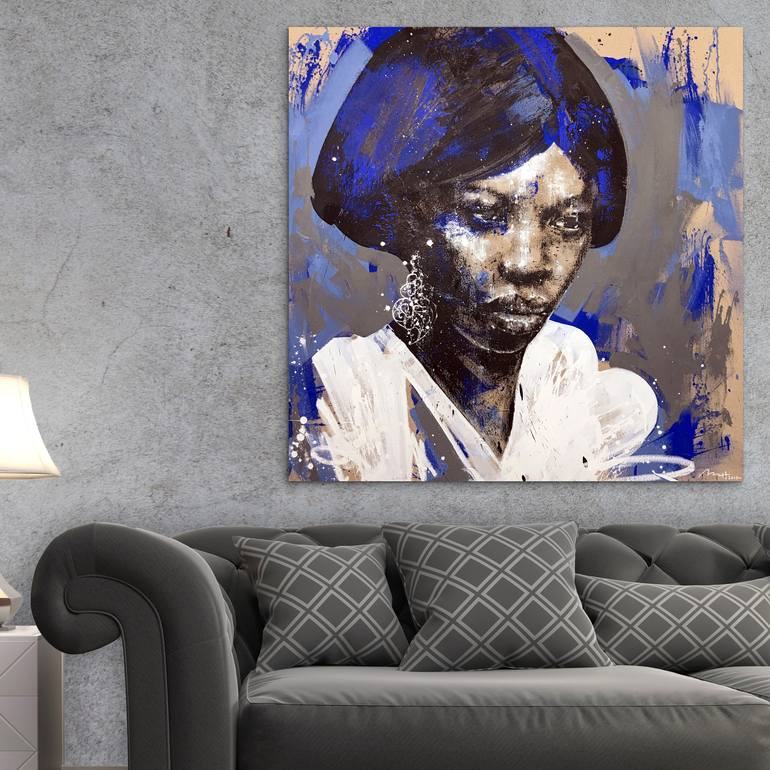 Original Expressionism People Painting by Mario Henrique