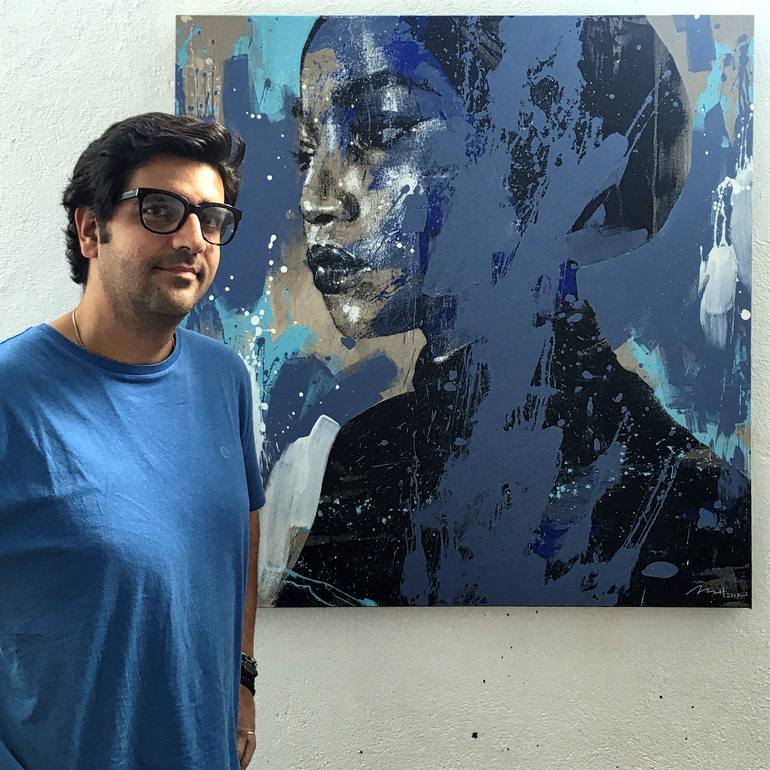 Original Portrait Painting by Mario Henrique