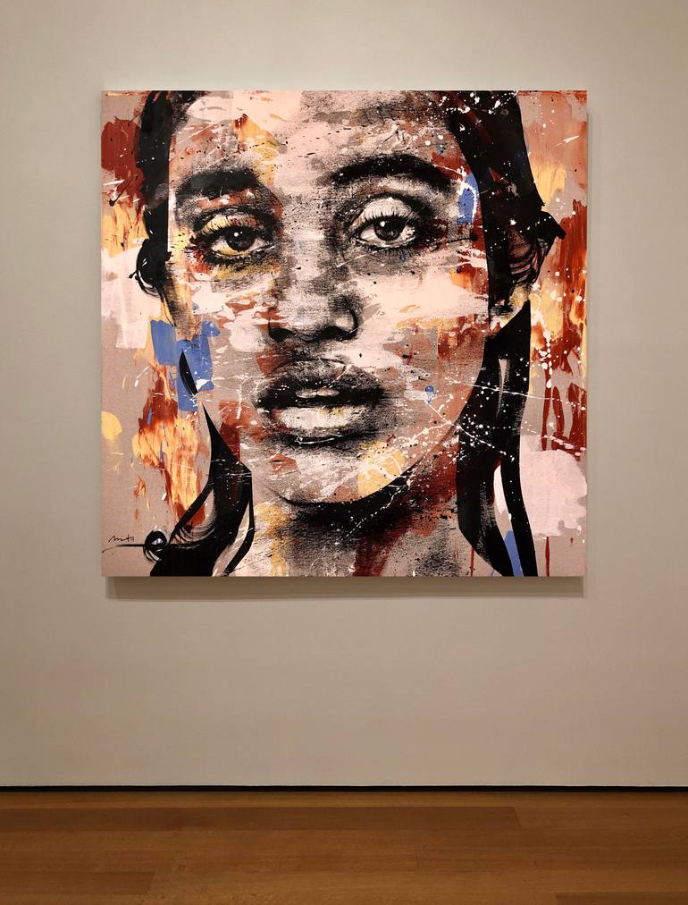 Original Expressionism People Painting by Mario Henrique
