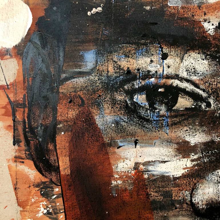 Original Expressionism People Painting by Mario Henrique