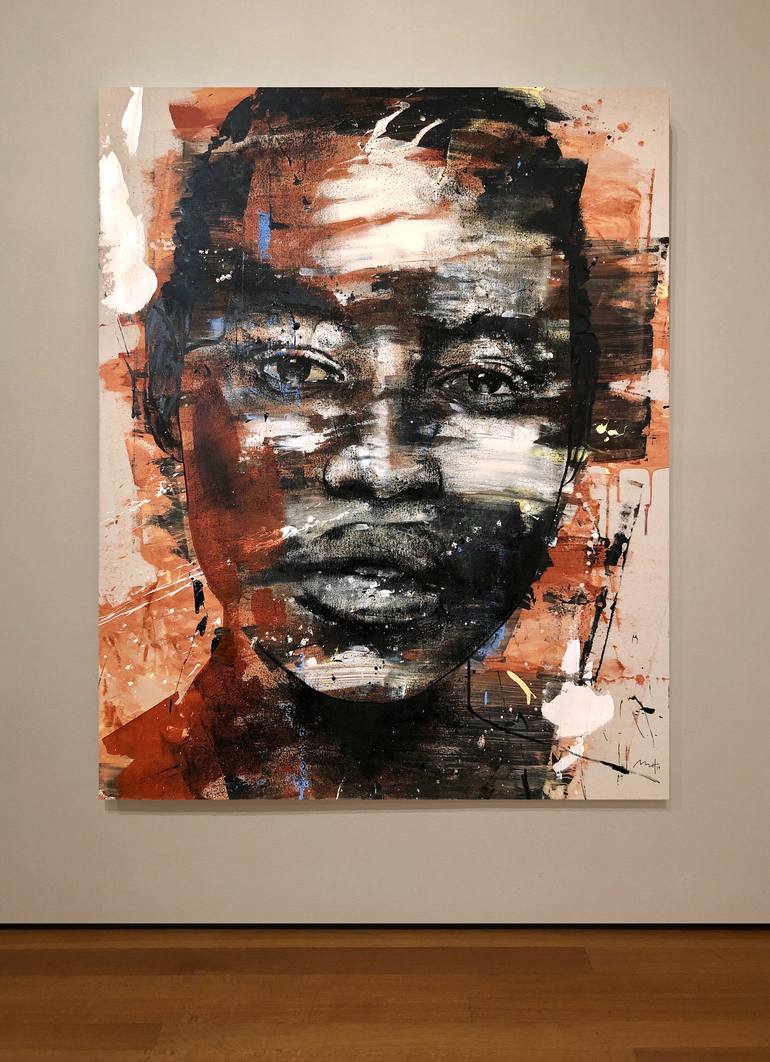 Original Expressionism People Painting by Mario Henrique