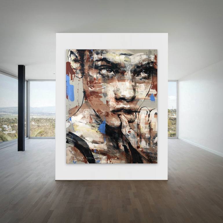 Original Expressionism People Painting by Mario Henrique