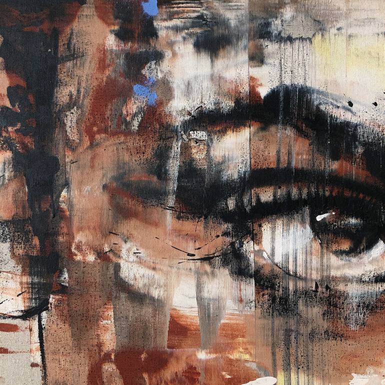 Original Expressionism People Painting by Mario Henrique