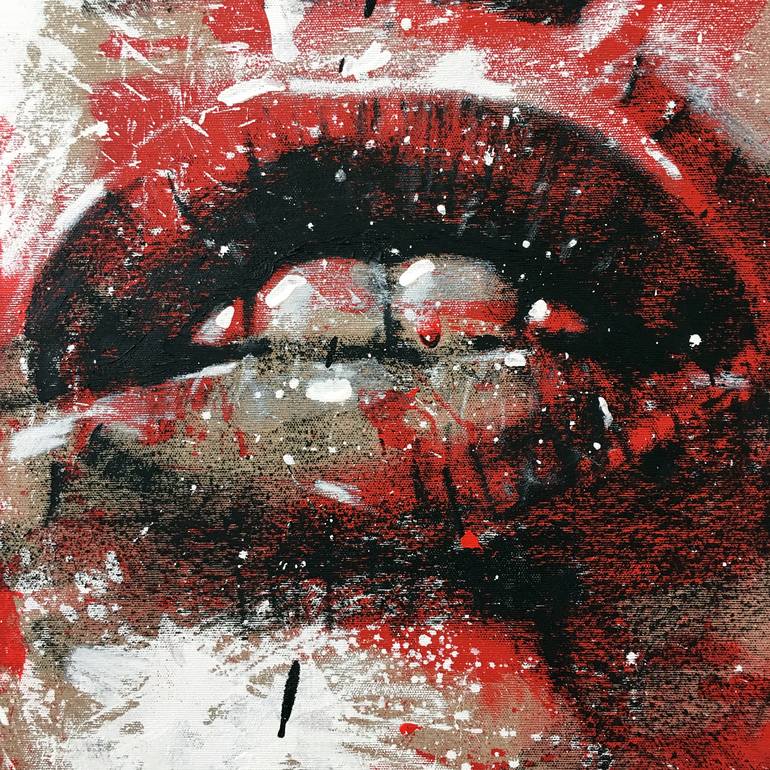 Original Expressionism People Painting by Mario Henrique