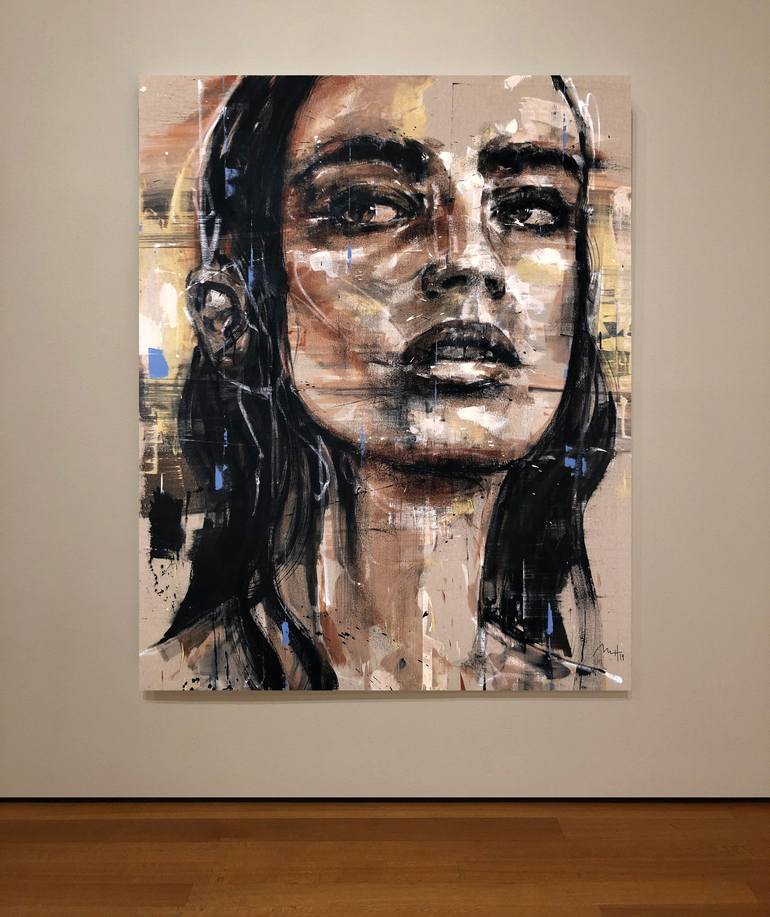 Original Expressionism People Painting by Mario Henrique