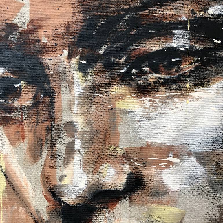 Original Expressionism People Painting by Mario Henrique