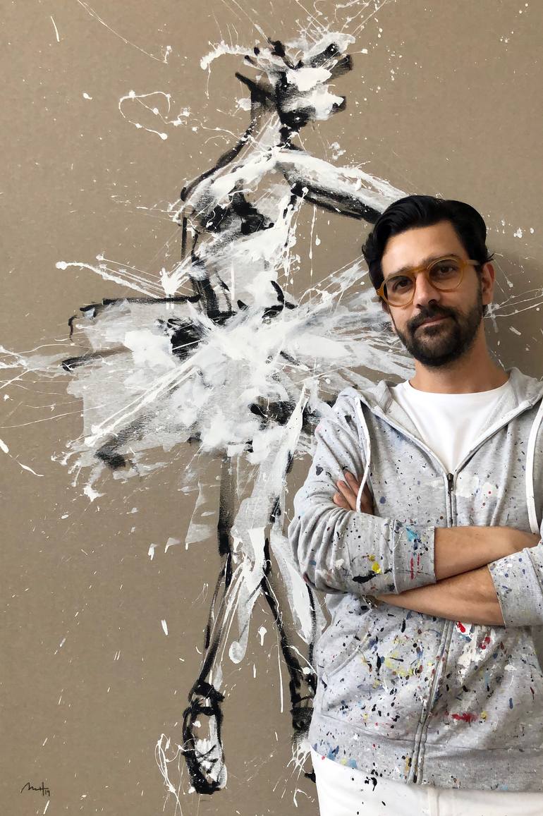 Original Abstract Expressionism Body Painting by Mario Henrique