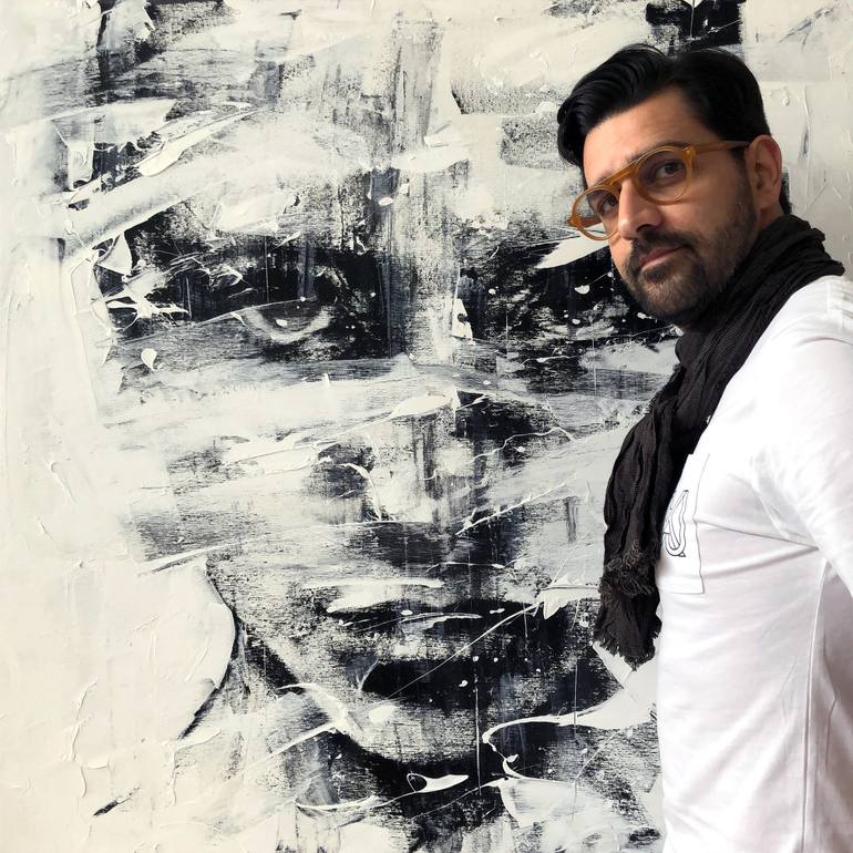 Original Expressionism People Painting by Mario Henrique