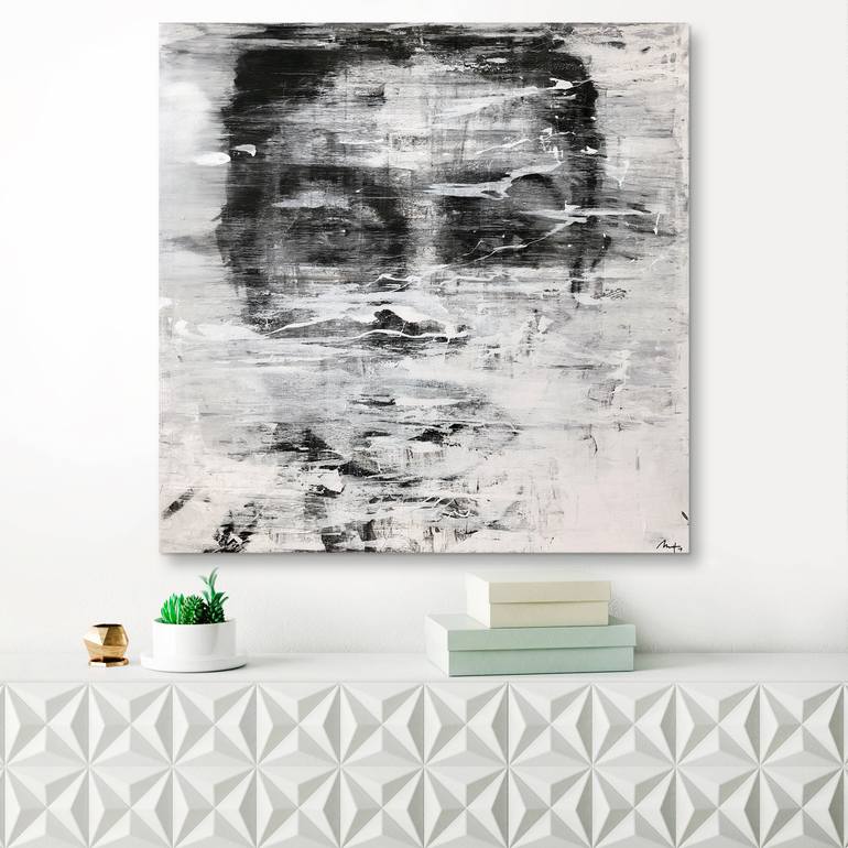 Original Abstract Expressionism People Painting by Mario Henrique