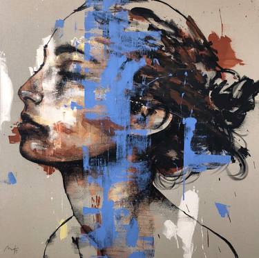 Original Expressionism Portrait Paintings by Mario Henrique