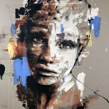 Original Expressionism Portrait Paintings by Mario Henrique