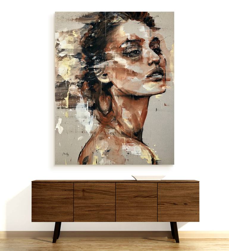 Original Expressionism People Painting by Mario Henrique