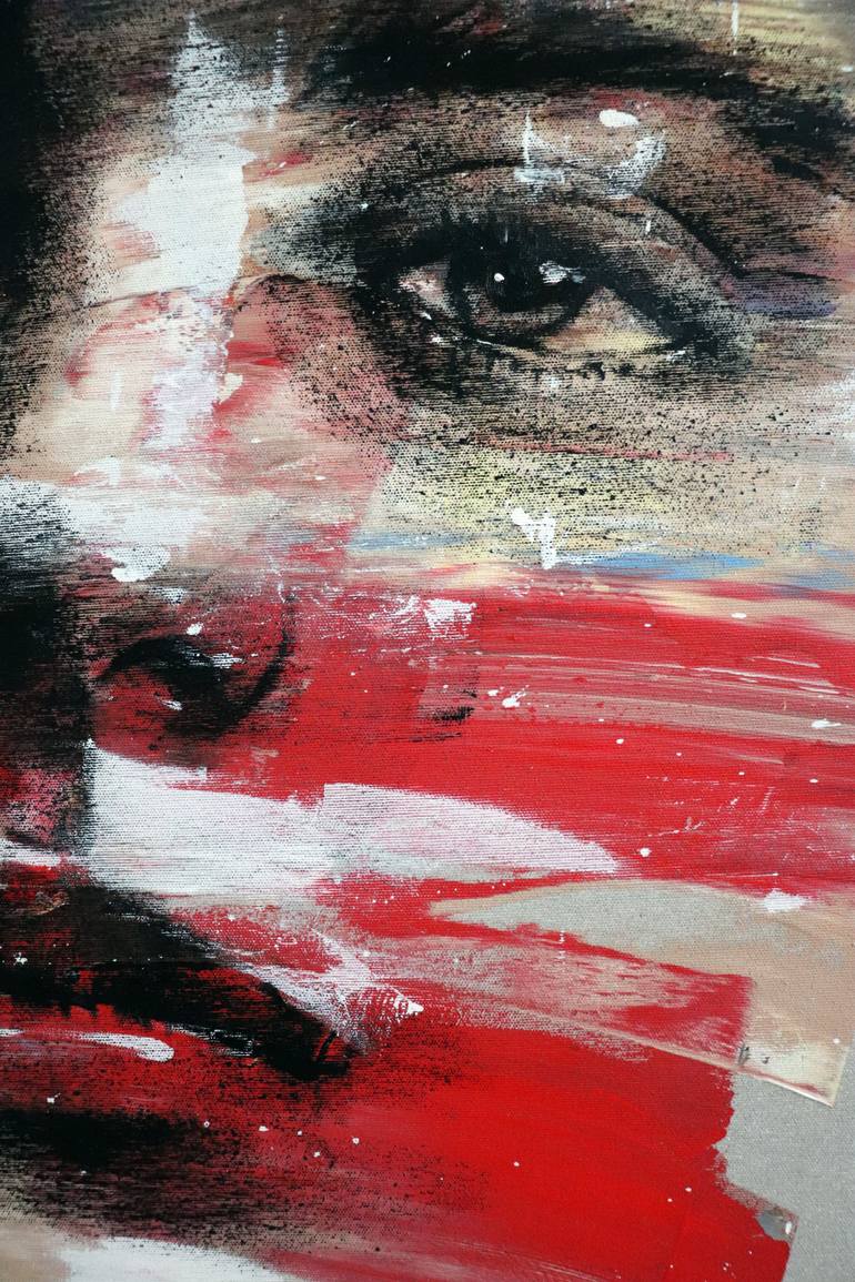 Original Expressionism People Painting by Mario Henrique