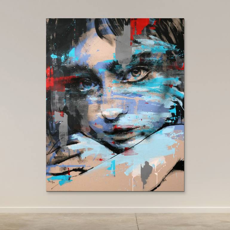 Original Expressionism People Painting by Mario Henrique