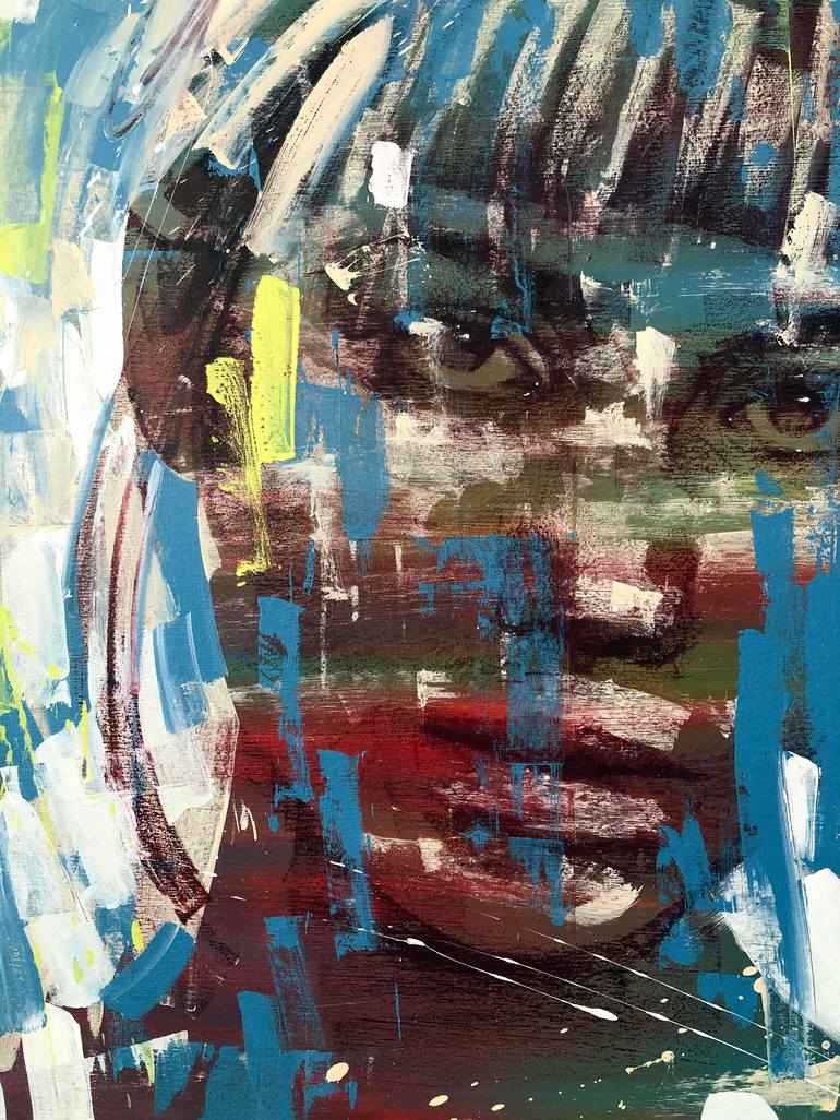 Original Expressionism Portrait Painting by Mario Henrique