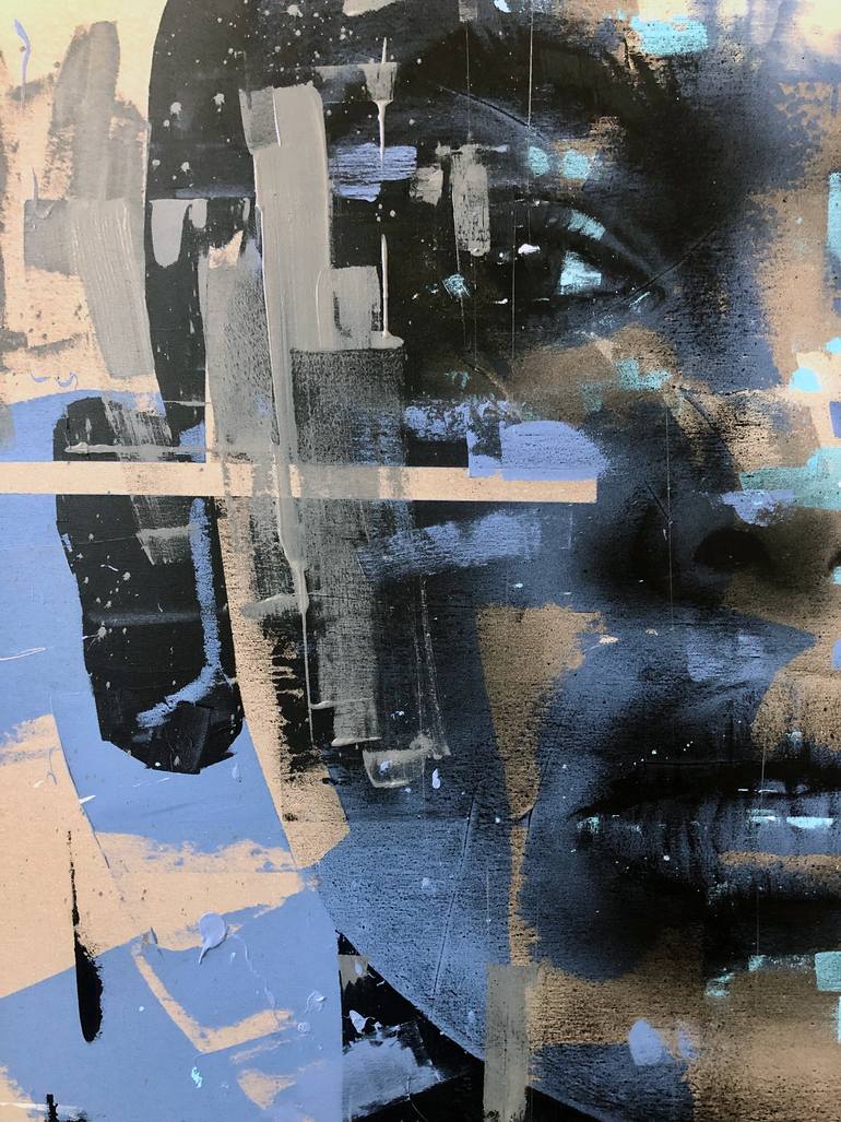 Original Expressionism People Painting by Mario Henrique