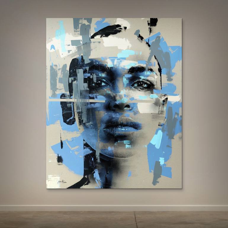 Original Expressionism People Painting by Mario Henrique