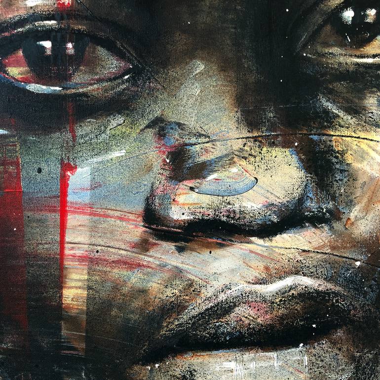 Original Expressionism People Painting by Mario Henrique
