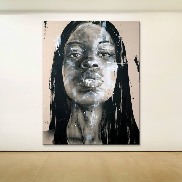 Original Expressionism People Painting by Mario Henrique