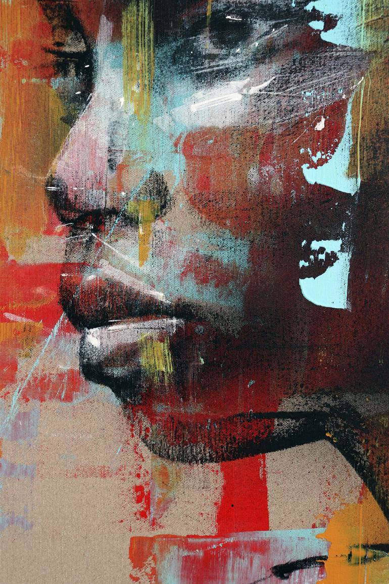 Original Expressionism People Painting by Mario Henrique