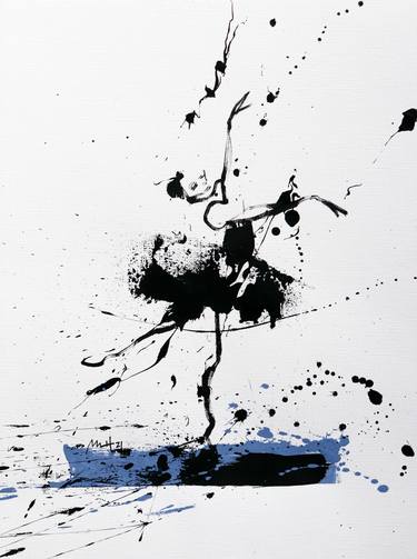 Spontaneous Ballerina No. 9, Blue Series III thumb