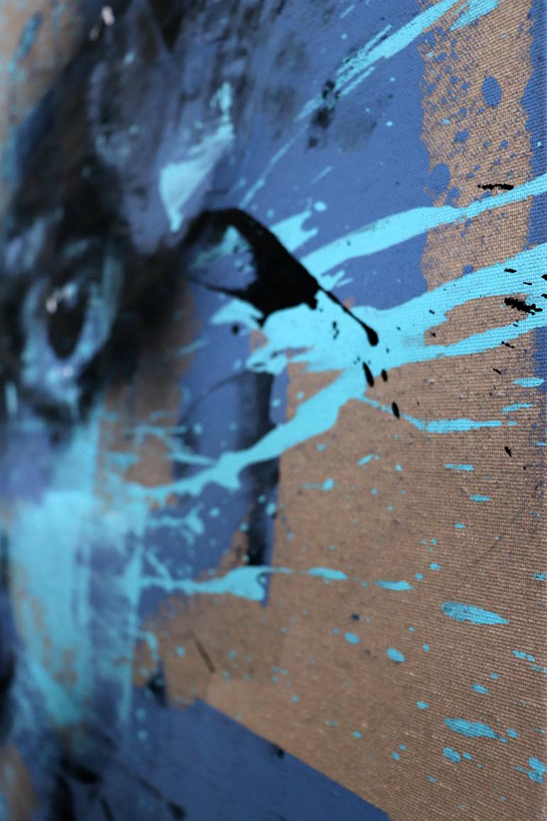 Original Abstract Expressionism People Painting by Mario Henrique