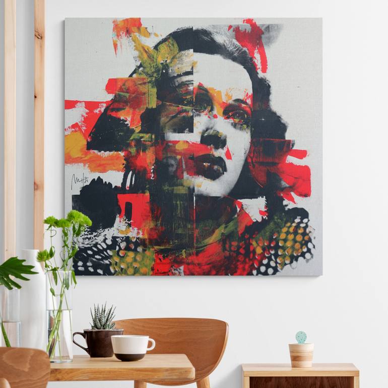 Original Expressionism People Painting by Mario Henrique