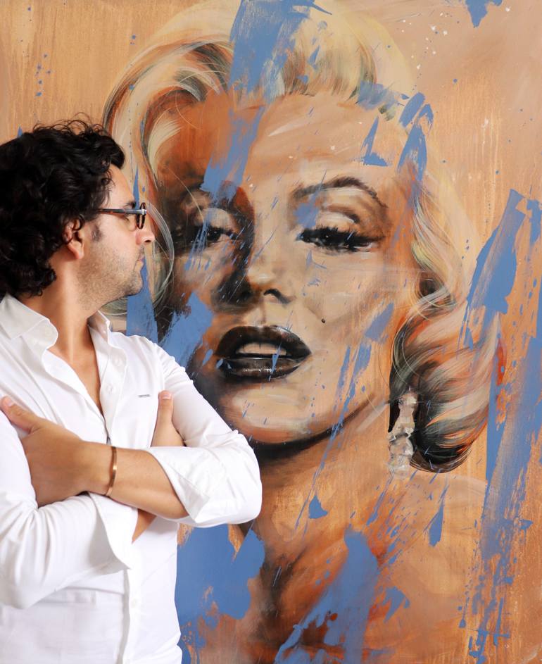 Original Expressionism Pop Culture/Celebrity Painting by Mario Henrique