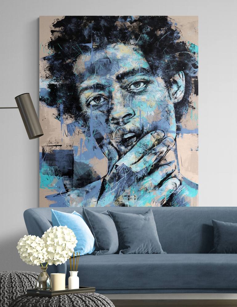 Original Expressionism People Painting by Mario Henrique