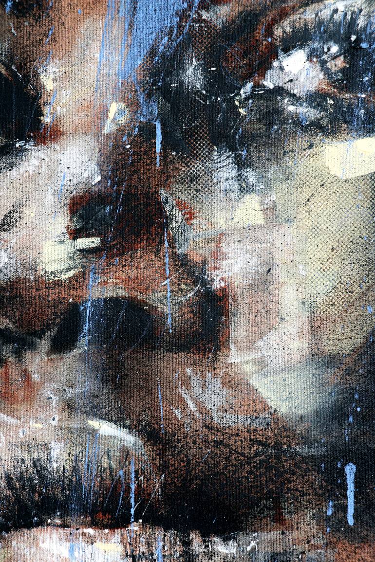 Original Expressionism People Painting by Mario Henrique