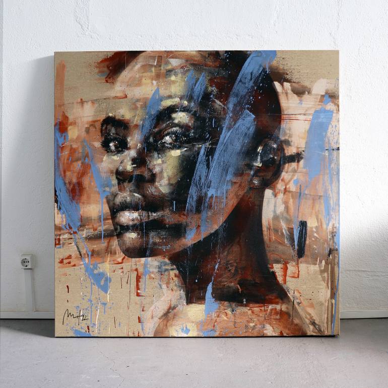 Original Expressionism People Painting by Mario Henrique