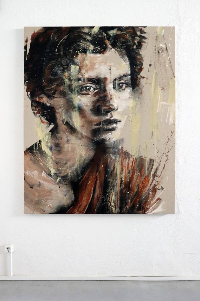 Original Expressionism Women Painting by Mario Henrique