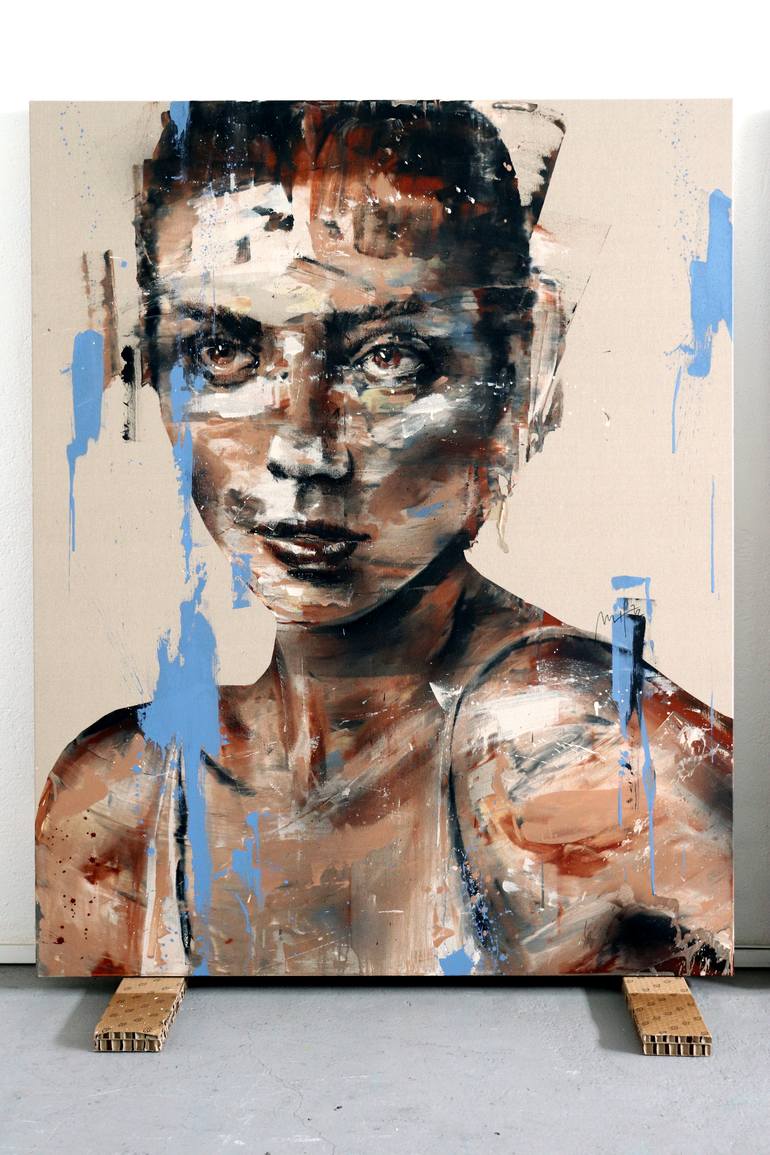 Original Expressionism Women Painting by Mario Henrique